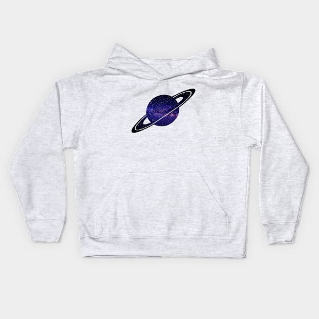 Saturn & Space Kids Hoodie by LazarIndustries